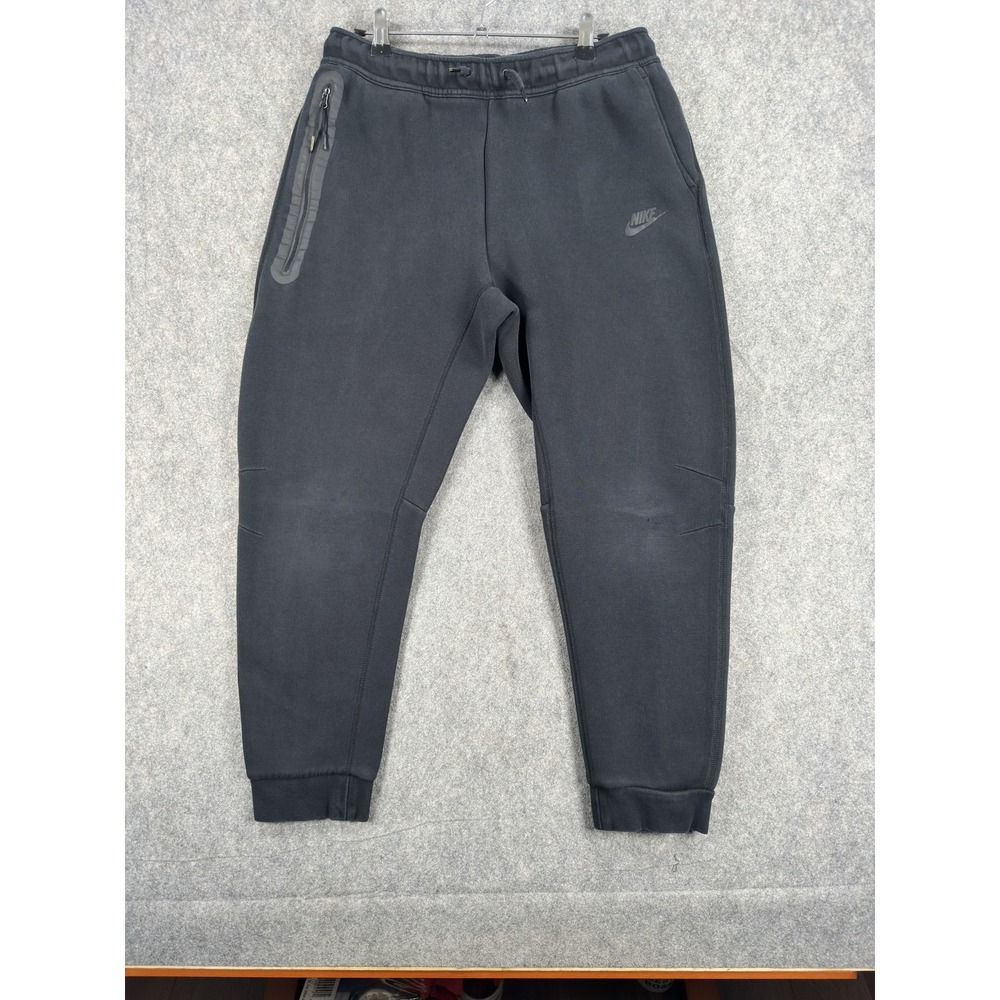 Nike Tech Fleece Pants Boys XL Black Jogger Sweatpants Zip Pocket FD3287-010